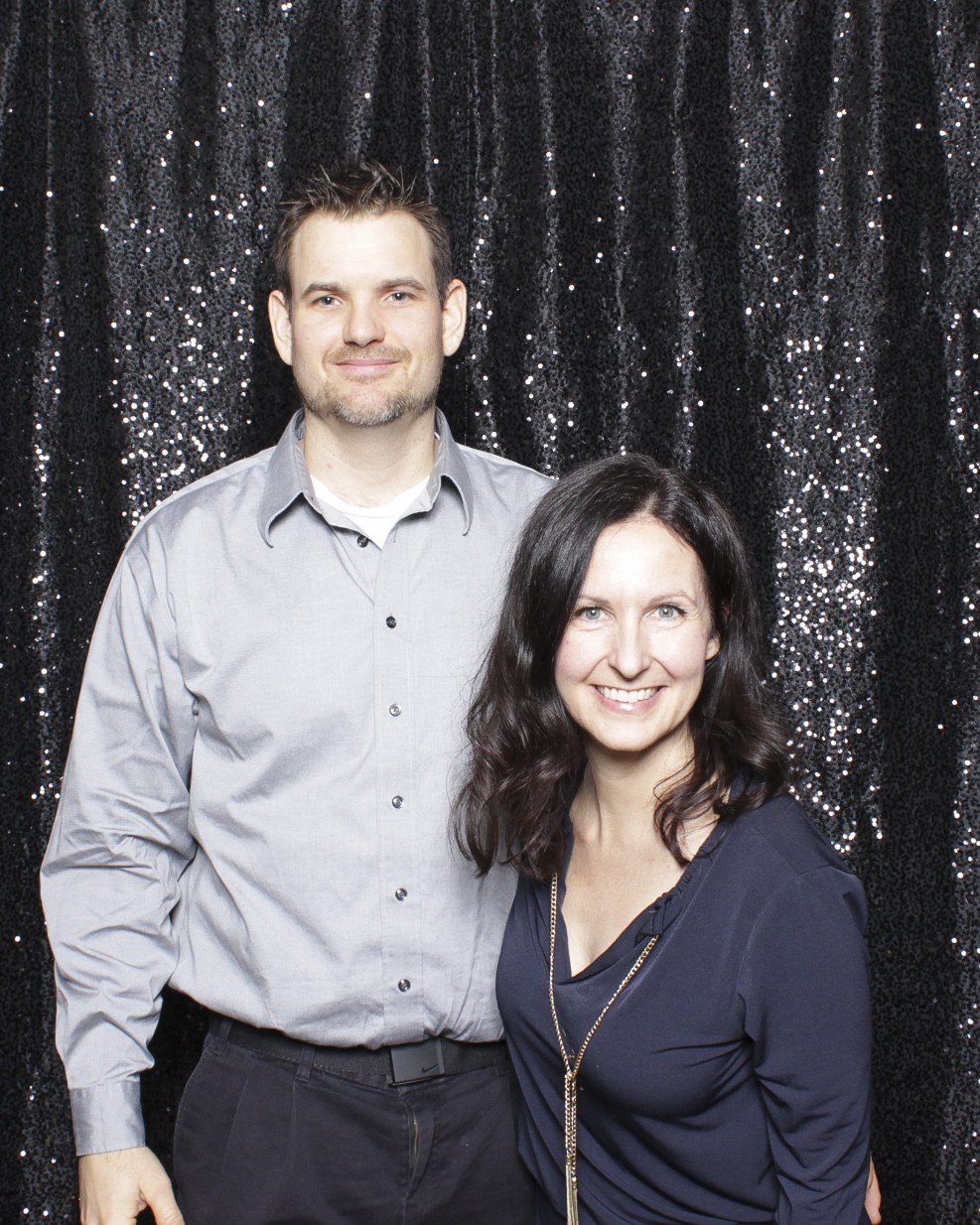 Shawna, the founder of The Bloom Booth, with her husband