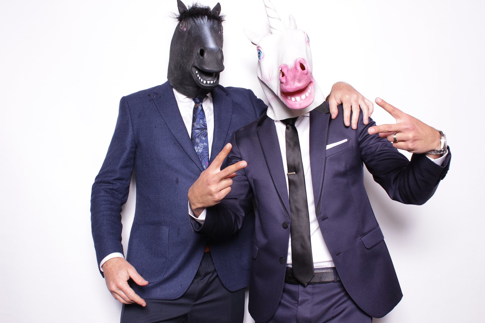 Guests at a holiday party