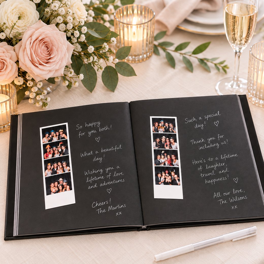 The Keepsake Album photo booth guest book